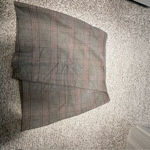 Old Navy Gray Plaid Mini Skirt